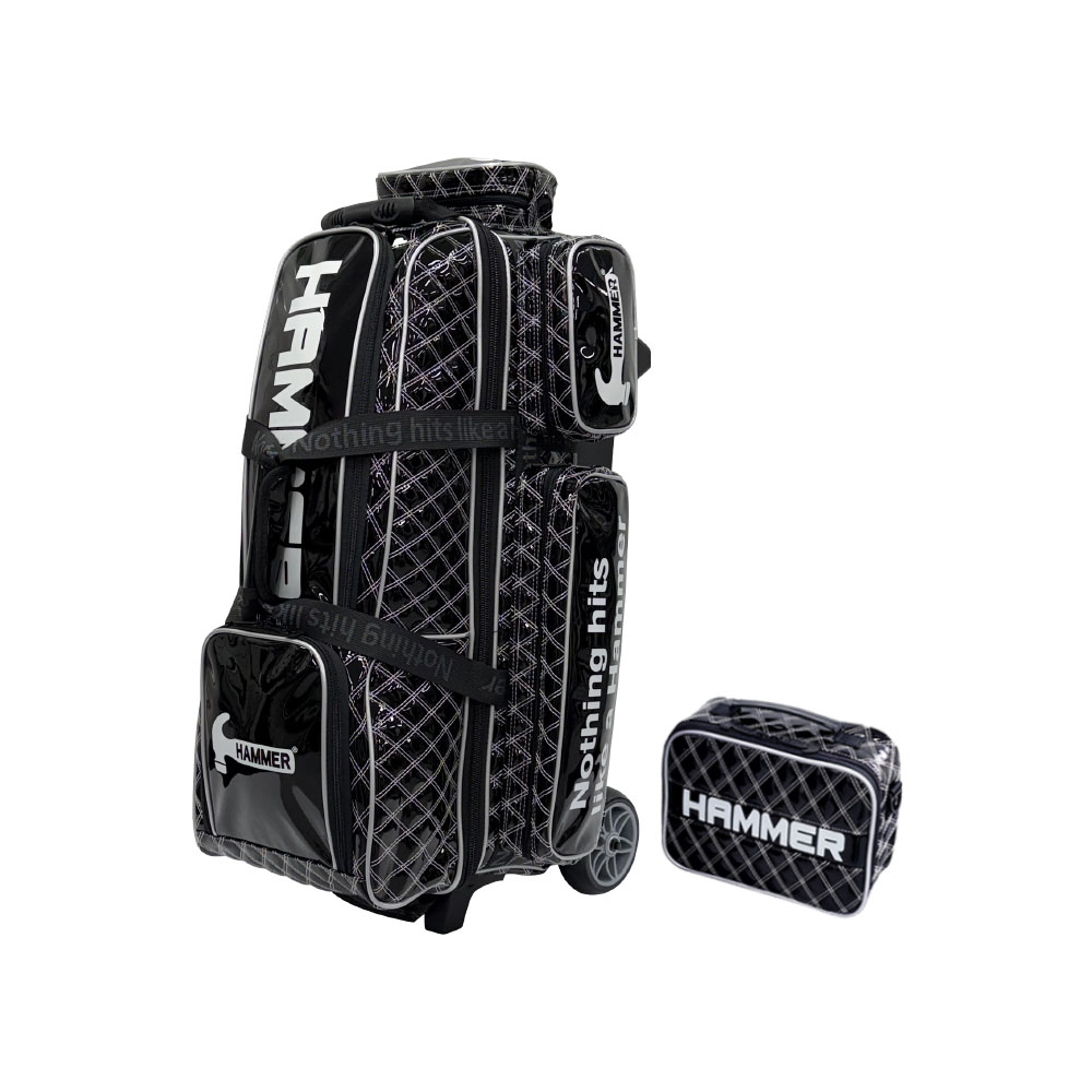 HAMMER BIG 3BALL ROLLER BAG - BLACK/SILVER