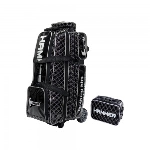 HAMMER BIG 3BALL ROLLER BAG - BLACK/SILVER