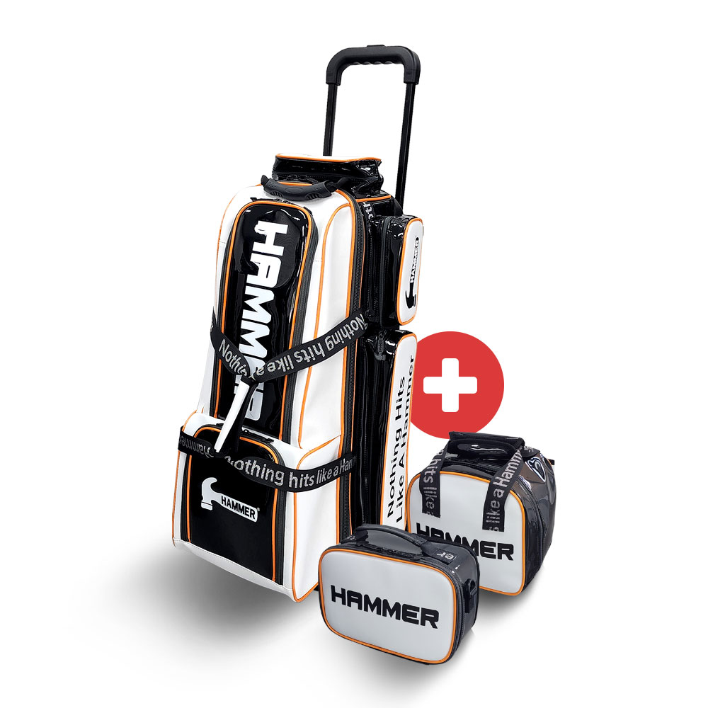 HAMMER BIG 3BALL ROLLER BAG - WHITE/BLACK