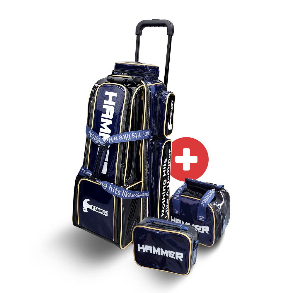HAMMER BIG 3BALL ROLLER BAG - NAVY/BLACK