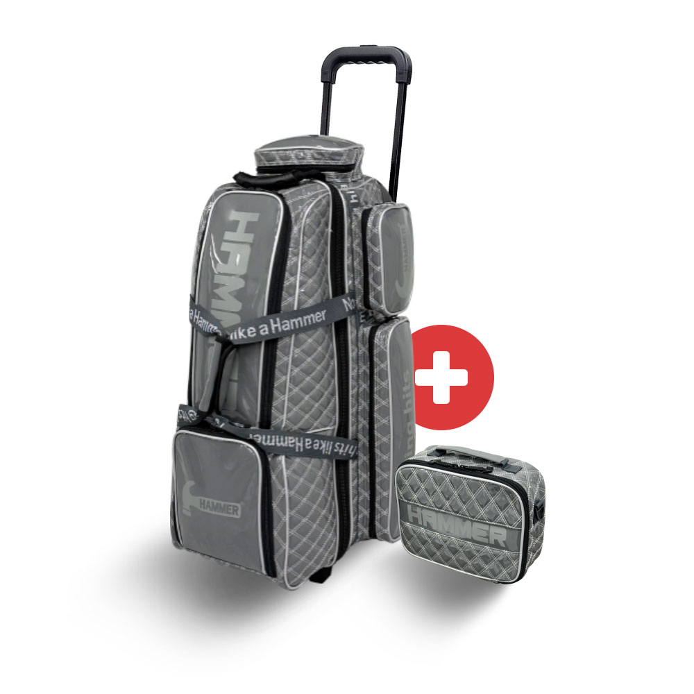 HAMMER BIG 3BALL ROLLER BAG - GREY/SILVER