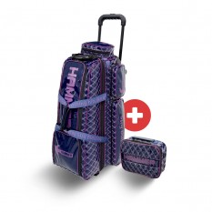 HAMMER BIG 3BALL ROLLER BAG - NAVY/PURPLE